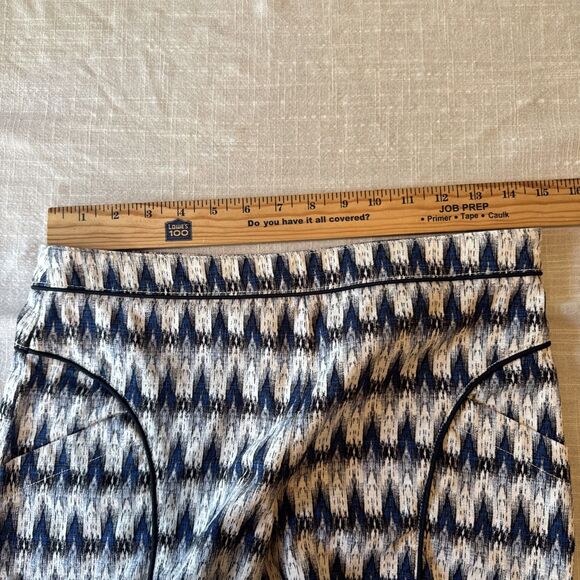 Anthropologie Shorts Womens Size 2 Larimar Ikat Blue White Woven Boho Cartonnier - Picture 12 of 12